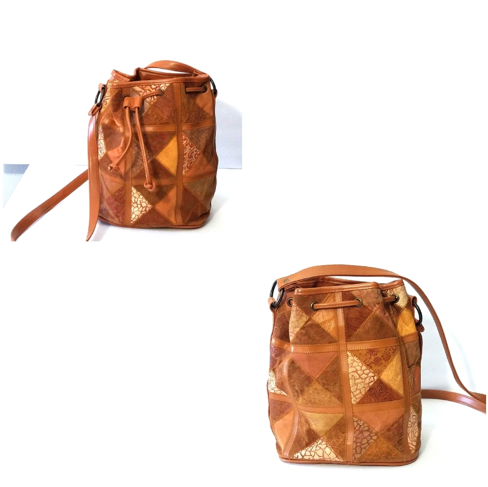 PATCHWORK BUCKET BAG